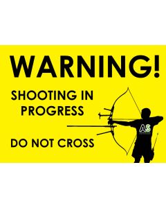 Archery WARNING Sign - Build your own! A4, A3 & A2 size
