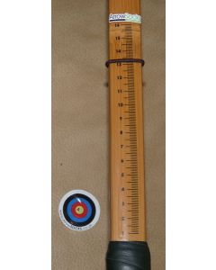 Longbow sight tape/gauge/measure - Clear with black print (1 pair)