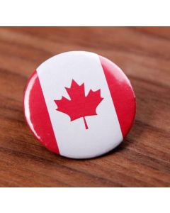 Canadian Flag Round Badge