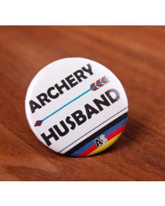 "Archery Husband" Round Badge