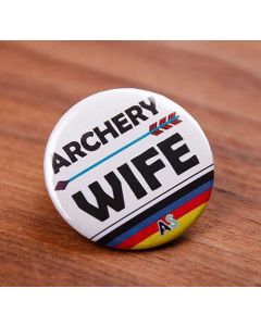 "Archery Wife" Round Badge