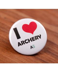 I Love Archery Round Badge