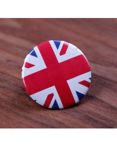 GB Union Jack Flag Round Badge