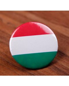 Hungarian Flag Round Badge